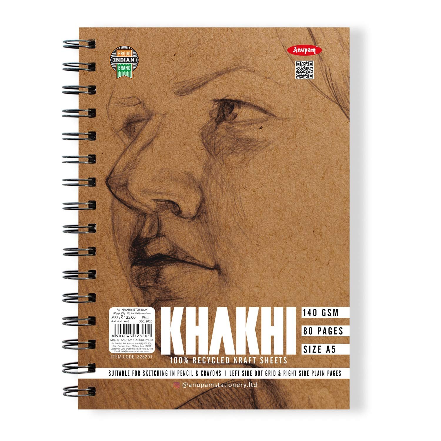 A4 Sketch Pad Drawing Notebook Hard Bound Drawing  Sketch Pads Spiral  HardBound Artists Sketch Book